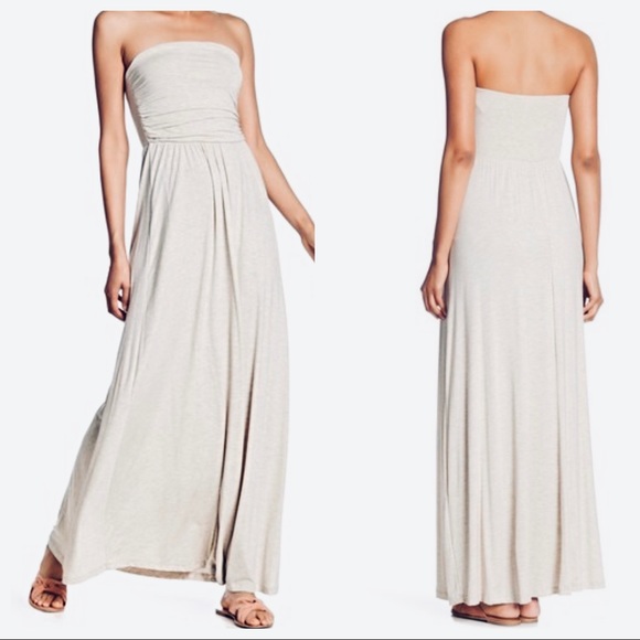 Dresses & Skirts - ✨LAST ONE✨Off white tube side pocket maxi dress